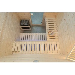 Intérieur sauna massif B1915