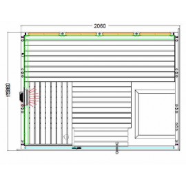 Plan sauna C2116