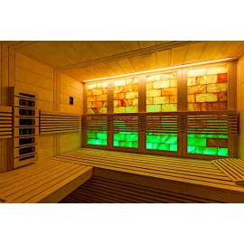 Sauna C2116 avec mur de sel