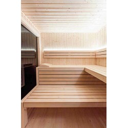 Intérieur du sauna extérieur Mountain M Vision